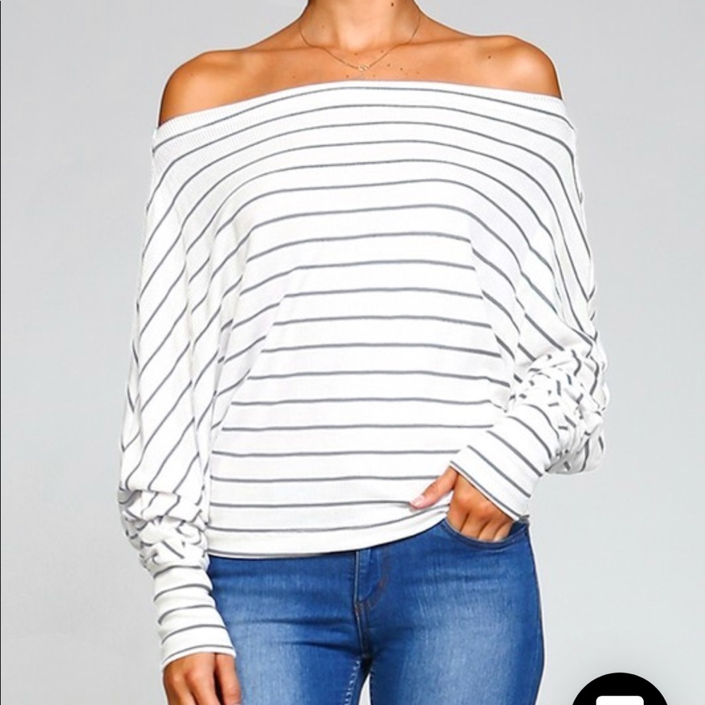 Soho White + Gray Stripes